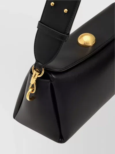 Ami Alexandre Mattiussi Carousel Leather Shoulder Bag