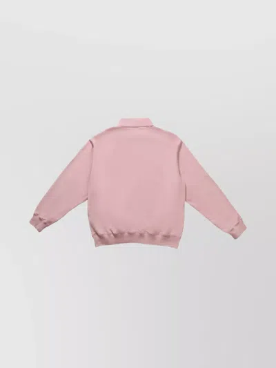 Ralph Lauren Knitwear Sweatshirt With Polo Collar In Pink