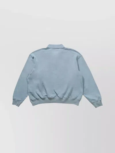 Ralph Lauren Knitwear Polo Collar Long Sleeves Sweatshirt In Gray