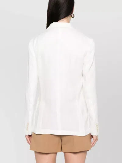 Ralph Lauren Linen Blazer Lapels Notched