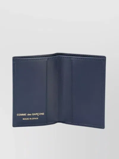 Comme Des Garçons Classic Bi-fold Wallet With Card Slots In Blue