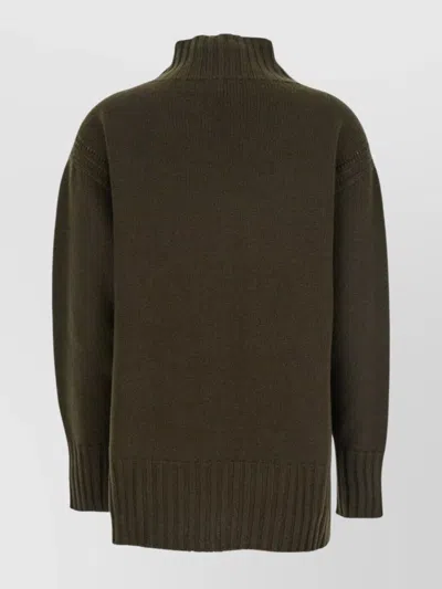 Tom Ford Long-sleeved Mock Neck Cashmere Sweater Clothing In Black