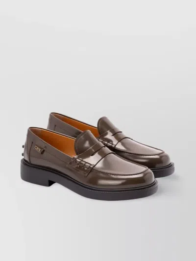 Tod's Shaded Leather Penny Loafers