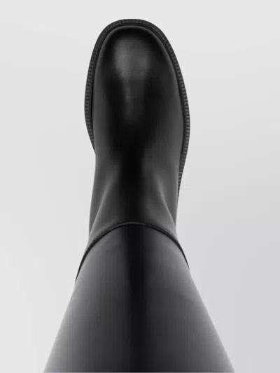 Tod's Buckle Detail Knee-high Leather Boots