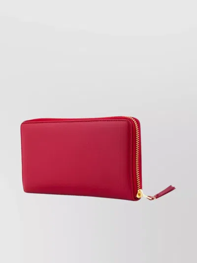 Comme Des Garçons Long Wallet With Compact Design And Gold Hardware
