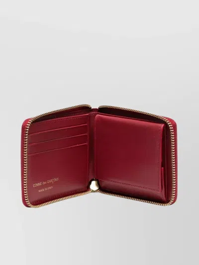 Comme Des Garçons Zippered Wallet With Compact Design