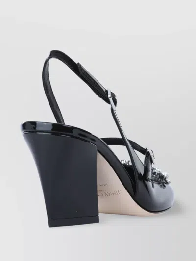 Jimmy Choo Chunky Heel Buckle Embellished Pumps