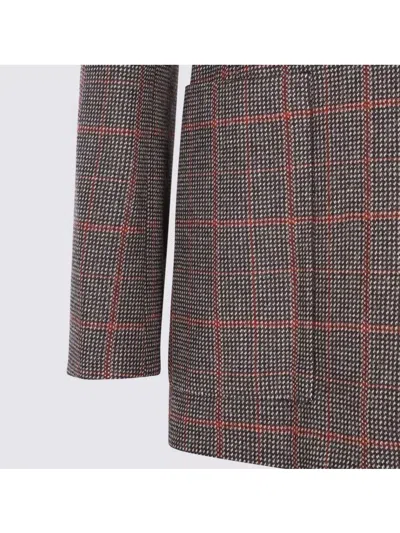 Chloé Tailored Jacket Longline Silhouette In Gray