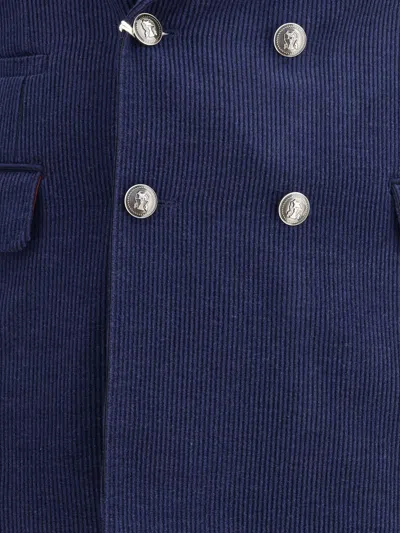 Brunello Cucinelli Wool Suit In Blue