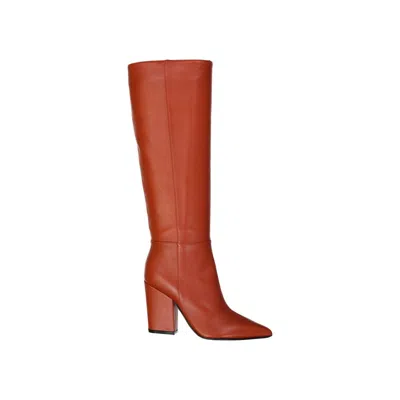 Sergio Rossi Leather Heel Women's Boots