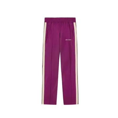 Palm Angels Contrast Band Joggers With Track In In Purple