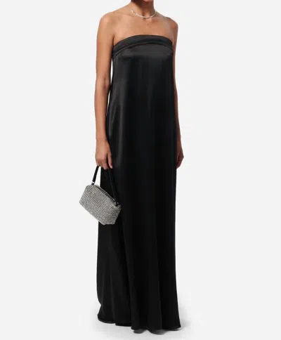 Cami Nyc Marsia Fluid Strapless Maxi Gown In Black