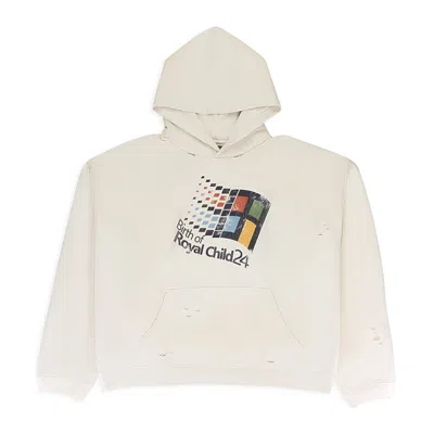 Birth Of A Royal Child �windows24� Retro Distressed White Hoodie
