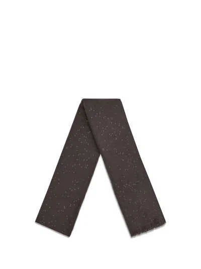Brunello Cucinelli Sequins Scarf In Black