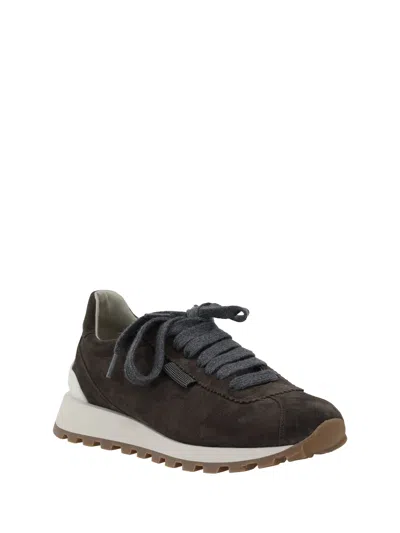 Brunello Cucinelli Women Sneakers With Iconic Embellishments