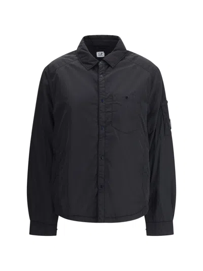C.p. Company C. P. Company Nylon Shirt Jacket In Black