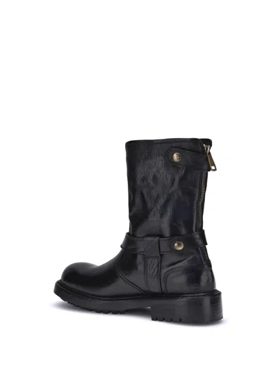 Dolce & Gabbana Men Leather Boots