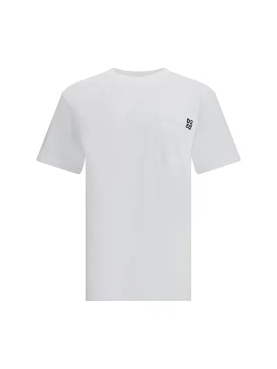 Dsquared2 Black And White Set Of Two T-shirts With Logo On The Front In Cotton Man In White