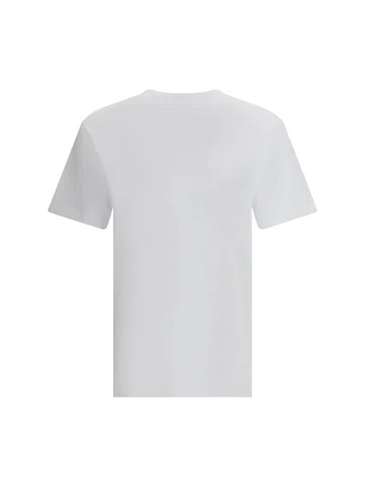 Dsquared2 Black And White Set Of Two T-shirts With Logo On The Front In Cotton Man In White
