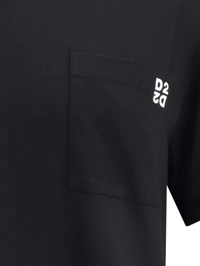 Dsquared2 Bi Pack Tee Reg Fit In Black