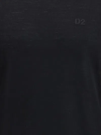 Dsquared2 Wool Turtleneck Sweater Sweaters And Cardigans Black In Black