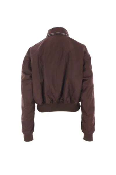 Givenchy Cropped Flap Pocket Jackets With High Collar