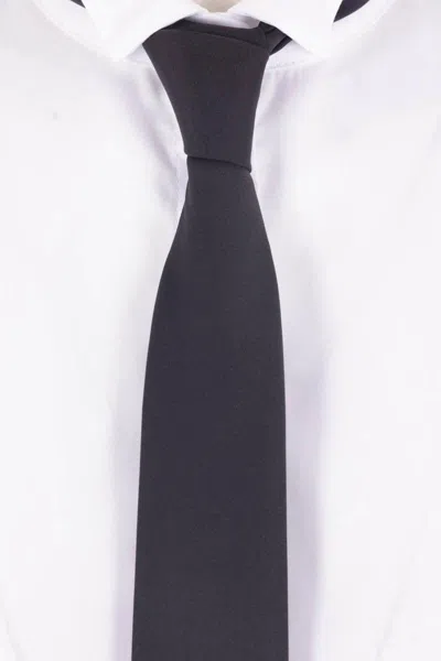 Elisabetta Franchi Cotton Poplin Shirt With Tie In White