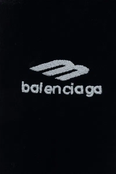 Balenciaga Ski Velvet Leggings In Blue