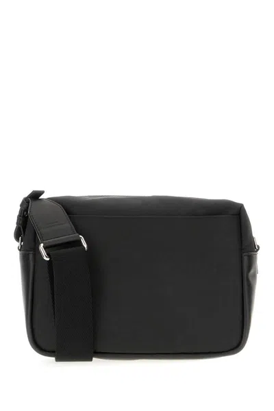 Alexander Mcqueen Men Black Fabric Mcqueen Graffiti Crossbody Bag