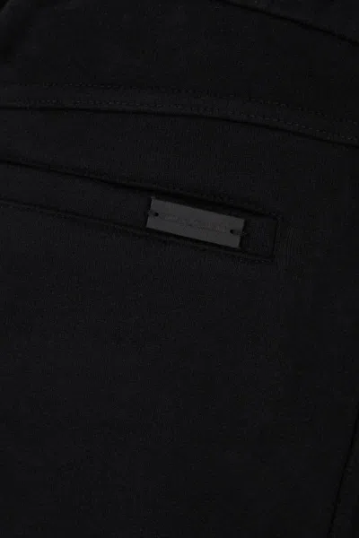 Saint Laurent Dark Blue Cotton Joggers In Blue