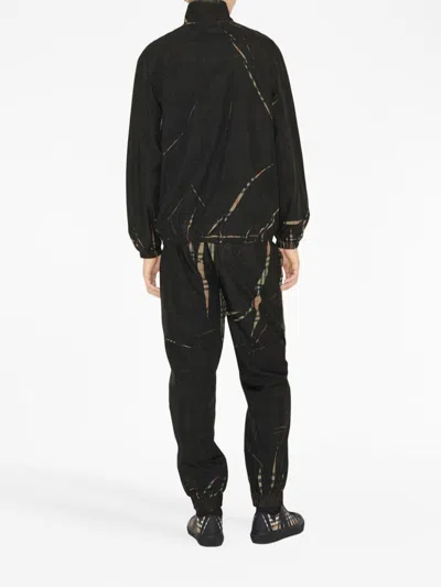 Burberry Sliced Check Jacket In Black