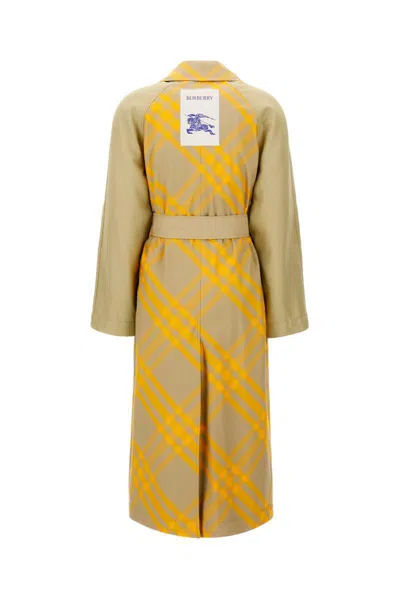 Burberry Coats In Neutral
