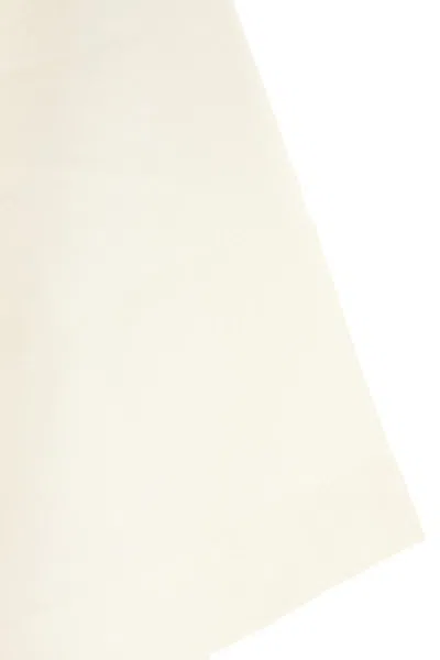 Burberry White Crewneck T-shirt With Check Motif On The Collar In Cotton Man