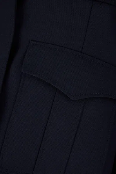 Alexander Mcqueen Utility Jackets Flap Pockets In Blue