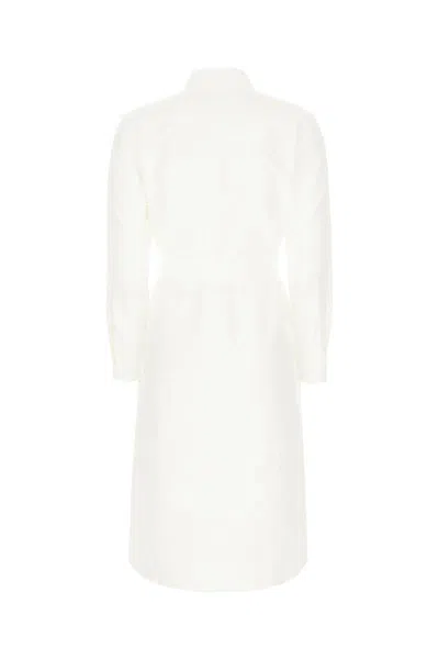 Polo Ralph Lauren Linen Shirt Dress With Long Sleeves And Waist Tie In White