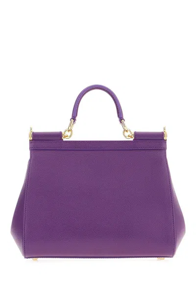 Dolce & Gabbana Large Shoulder Bag Gold-tone Hardware