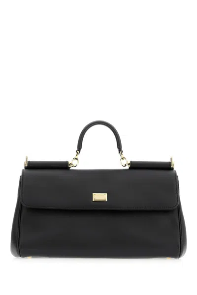 Dolce & Gabbana Black Leather My Sicily Handbag