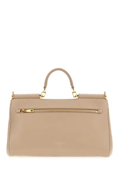 Dolce & Gabbana Grey Leather My Sicily Handbag