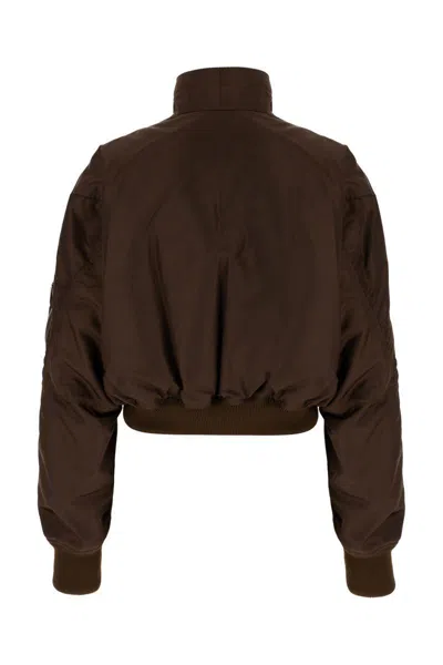 Givenchy Cropped Flap Pocket Jackets With High Collar