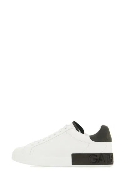Dolce & Gabbana Sneakers From The Portofino Line In Calfskin
