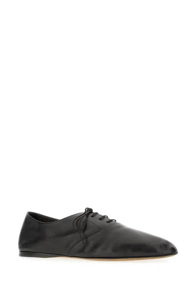 The Row 10mm Awar Leather Lace-up Shoes