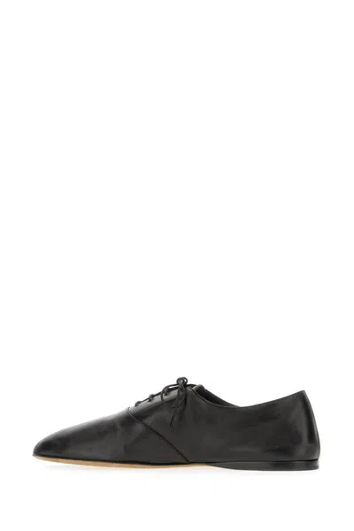 The Row 10mm Awar Leather Lace-up Shoes