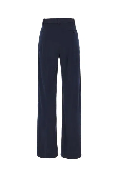 Circolo 1901 Navy Blue Stretch Cotton Pants