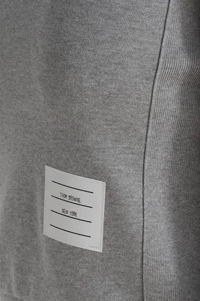 Thom Browne Loopback Jersey Knit Engineered 4-bar Stripe Classic Crewneck Pullover
