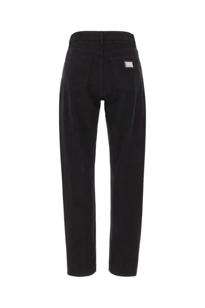 Dolce & Gabbana Black Denim Jeans In Black