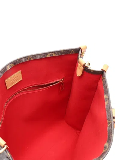 Pre-owned Louis Vuitton 2010 Sac Plat Pm Handbag In Brown