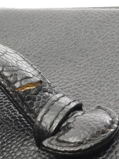 Pre-owned Chanel 1996-1997 Leather Tote Bag In Black