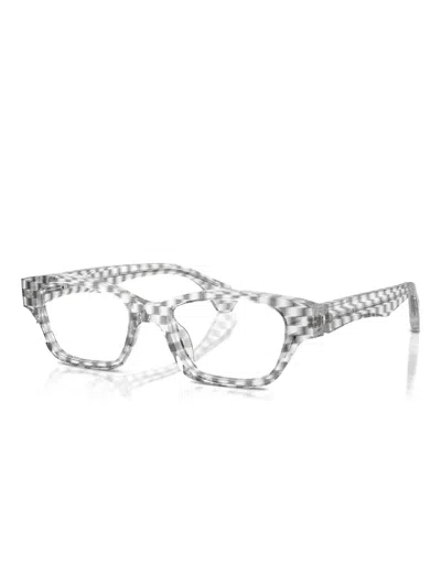 Alain Mikli A03516 New Damier Black Transparent In Gold