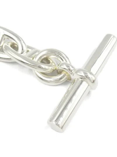 Pre-owned Hermes 2020s Chaîne D'ancre Gm Bracelet In Silver