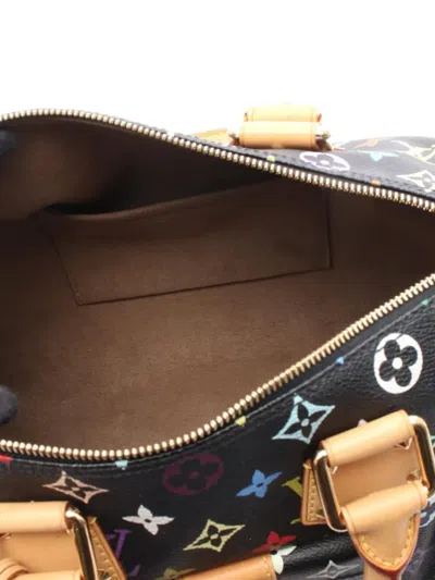 Pre-owned Louis Vuitton X Takashi Murakami 2003 Speedy 30 Monogram Tote Bag In Black